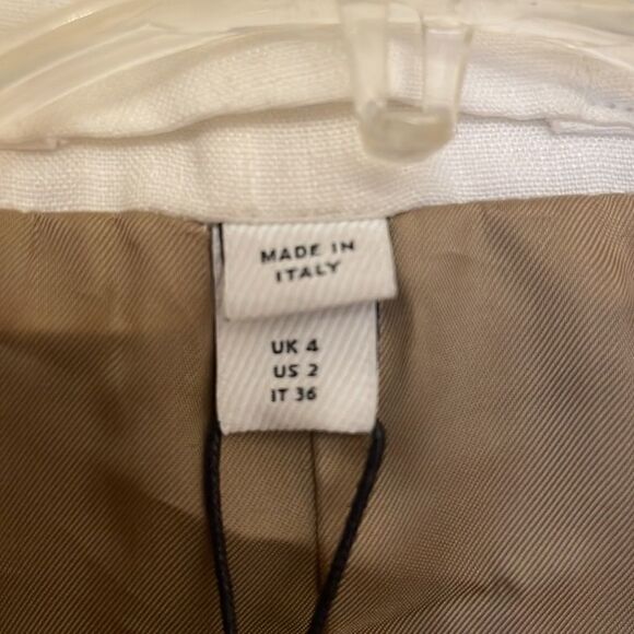 Burberry Contrast Seam Wool-Cashmere Linen Blazer in Pecan Melange, NWT - Picture 6 of 11